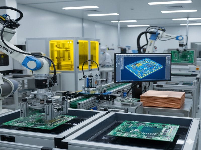 PCB Fabrication Services at OM Electronics - FR4 and Aluminum PCB Manufacturing India