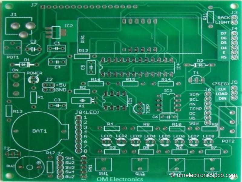 Double-sided PCB manufactured by OM Electronics in India