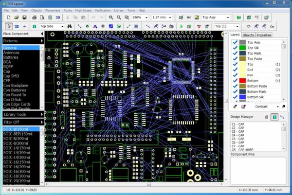 PCB design review for manufacturing