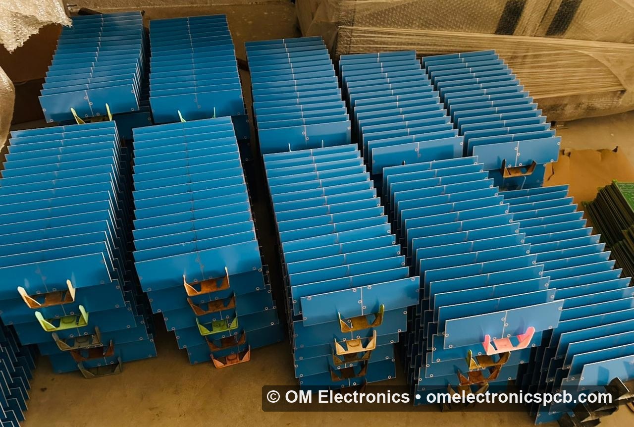 Bulk PCB manufacturing batch ready for dispatch at OM Electronics Derabassi Punjab