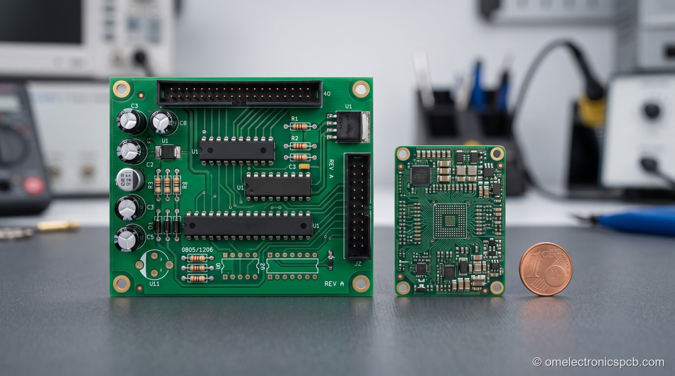 Compact multilayer PCB design showing modern miniaturization in PCB manufacturing